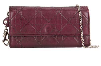 Lady Dior Cannage WOC, front view